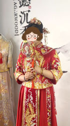 -懿沉香中式嫁衣礼服秀禾服龙凤褂马来褂旗袍总店