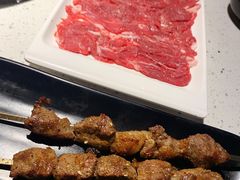 热气羊肉串-京韵胡同·酱香羊蝎子火锅涮肉(长寿路店)