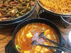 烤豆角-味之朝·烤盘牛肉·松兰拌饭