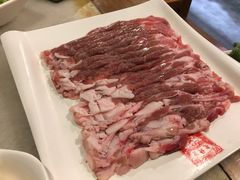 水爆手切精选羊腿肉-京门老爆三·铜锅涮肉 爆肚(望京店)