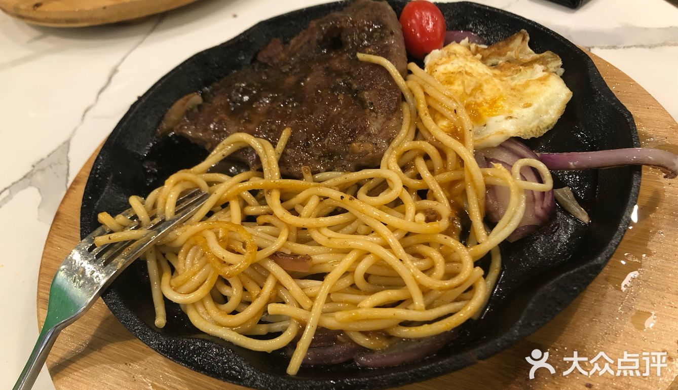 没发现有团购，就原价点了两份牛扒