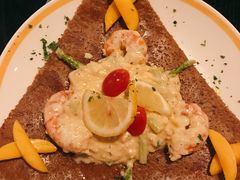 虾仁鳕鱼芦笋奶油酱可丽饼-La Creperie法餐厅(桃江路店)