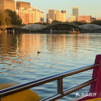 南湖划船记  买的脚蹬的，之后才发现有电动的