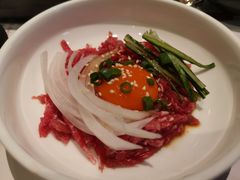 生拌牛肉-赤坂亭·M9和牛烧肉·铁板烧·日料398放题(长泰广场店)