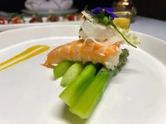 鲜虾芦笋沙拉配咖喱优格酱-王品牛排(郑州大卫城店)