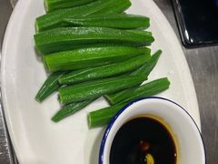 秋葵蘸芥辣-蒙乡烤全羊·烤羊腿(京溪同和店)