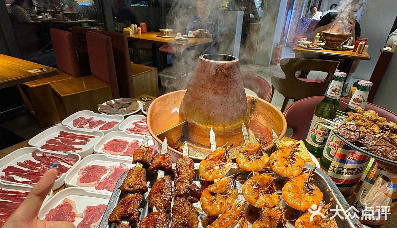 北京劲松！开了！铜锅涮肉+炭火烤串自助畅吃！
