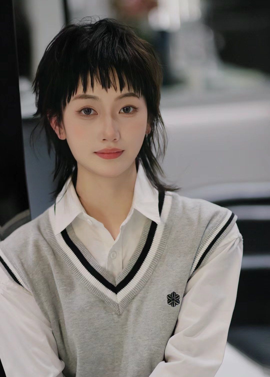 高层次短发狼尾发型显脸小发型