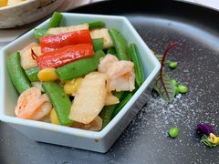 带子虾球荷兰豆-翠晶水上餐厅(泰晤士小镇店)