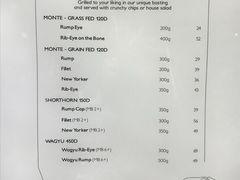 菜单-The Meat & Wine Co Southbank(南岸店)