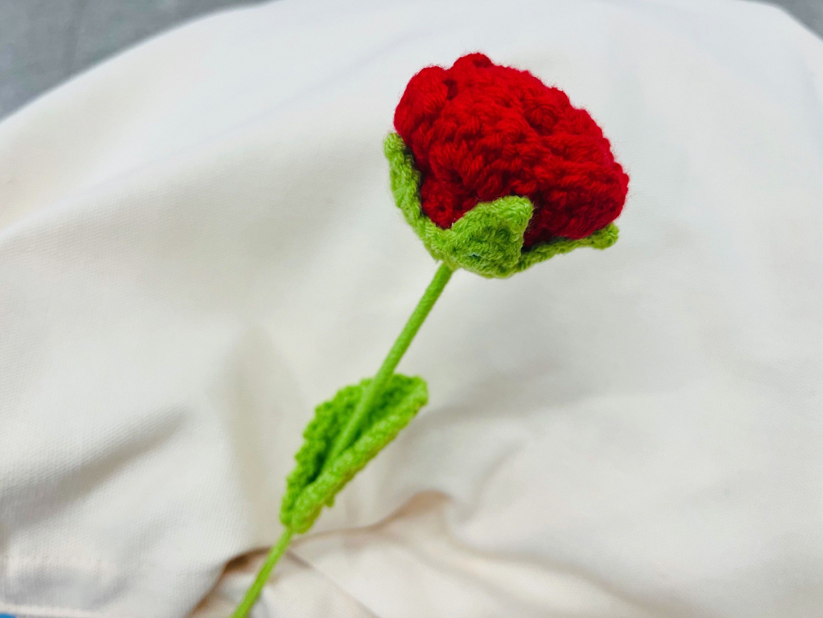 毛线玫瑰花,免费领