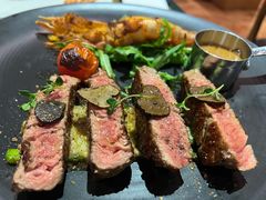 菲力牛排及香煎泰虾-安妮意大利餐厅(国贸店)