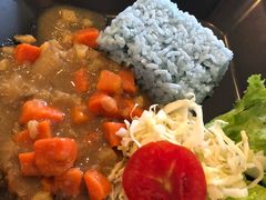 -蝶豆花蓝面条