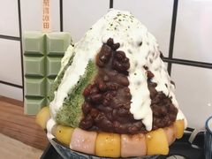 抹茶生乳かき氷-WONDER ICE 萬得冰田(建設路总店)