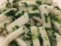 荠菜肉丝炒年糕-上海老饭店(北京分店)