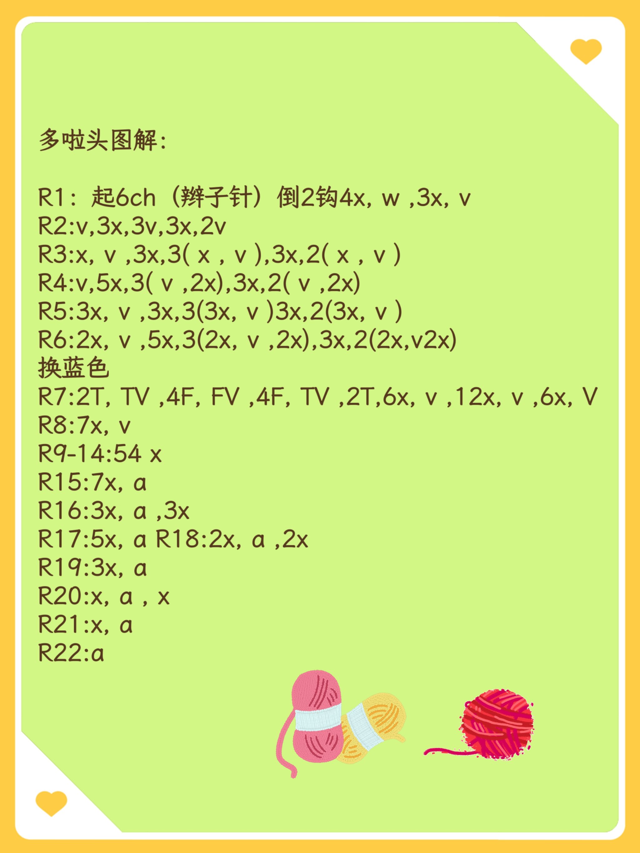 哆啦a梦钩针图解图片