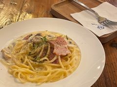 蘑菇培根白汁意粉-西关84·History·Art·Cafe