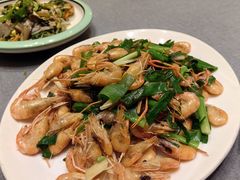 葱爆炒河虾-金哥私房菜馆(张府园总店)