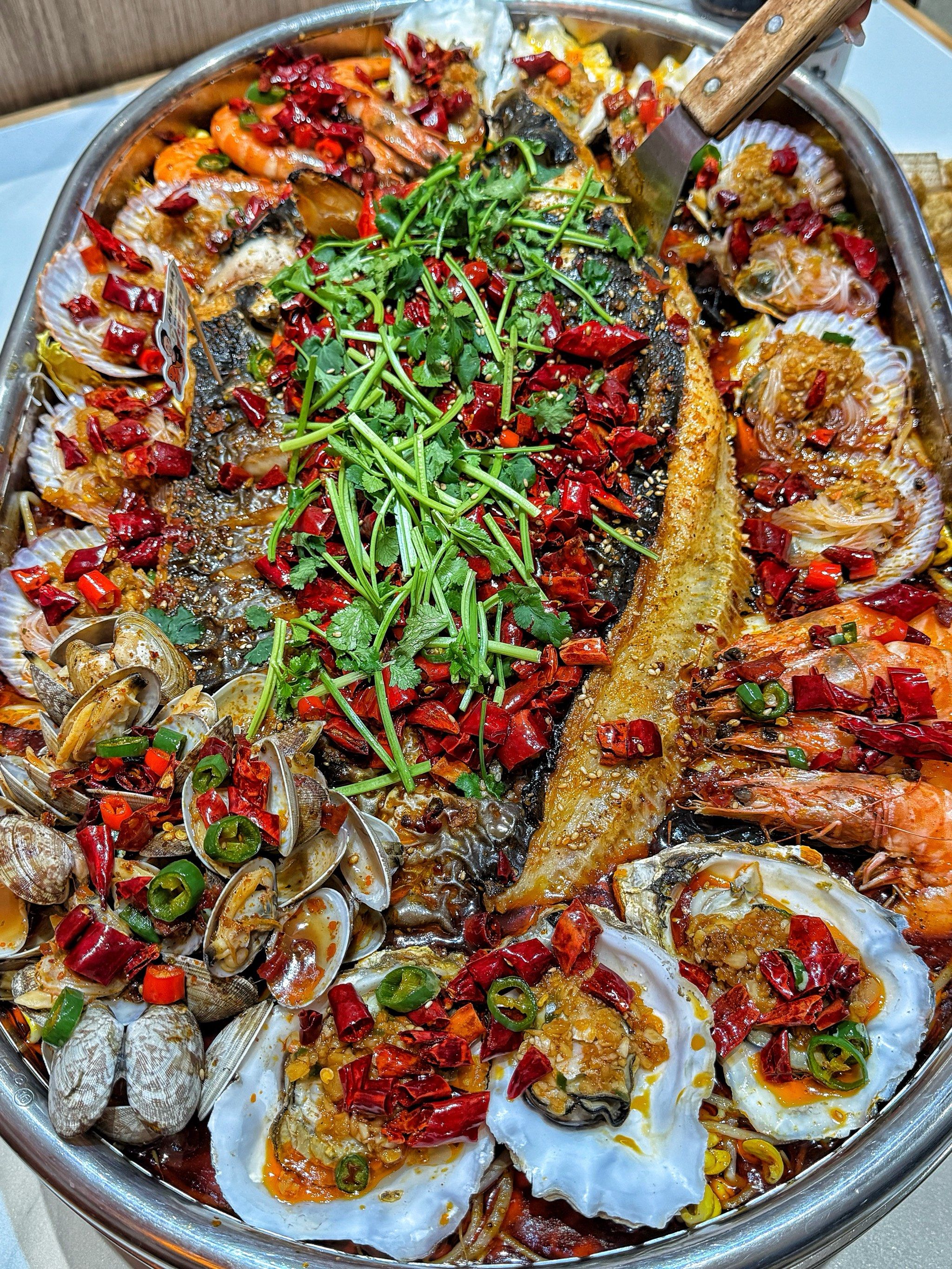 在黄岛!吃到了创新烤鱼海鲜大咖 狠狠被拿捏