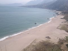 农家院附近天然大沙滩-栈桥景区