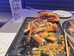 铁板蒜蓉小青龙-奔海甄选·活鲜刺身铁板烧自助(太原里店)
