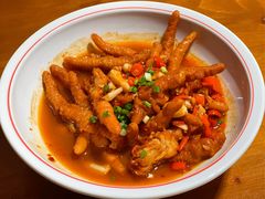蒜辣虎皮鸡爪-金味老饭铺(晚报店)