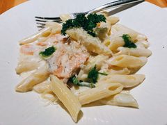 烟熏三文鱼芦笋奶油芝士斜管面-TIAGO HOME KITCHEN(王府中环店)
