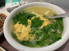 豌豆尖蛋汤-洪霞餐馆