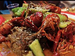 酱爆小龙虾-新疆烧烤王(广灵店)