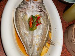 葱椒鲈鱼-绿茶餐厅(蓝色港湾店)