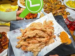 -东来菜馆•手抓海鲜家常菜•海鲜锅贴(鸽子窝店)