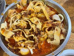 涮牛肚豆皮-老白家怡贵园烤肉