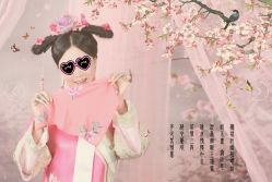 -后宫·古装汉服京剧儿童亲子全家福摄影