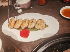 手打韭菜虾饼-鸡毛兑糖·尚宴(鄞州水街店)