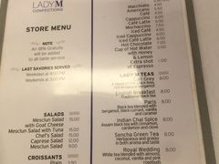 菜单-Lady M Cake Boutique(麦迪逊大道店)