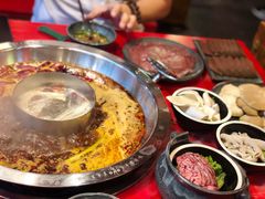 谭血鸭红锅底-谭鸭血老火锅(漳州路店)