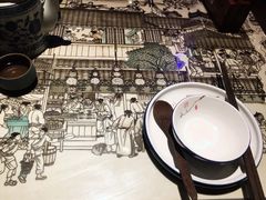 餐具摆设-绿茶餐厅(松江万达店)