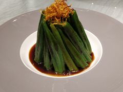 白灼秋葵-咪咪川菜(长乐西路店)