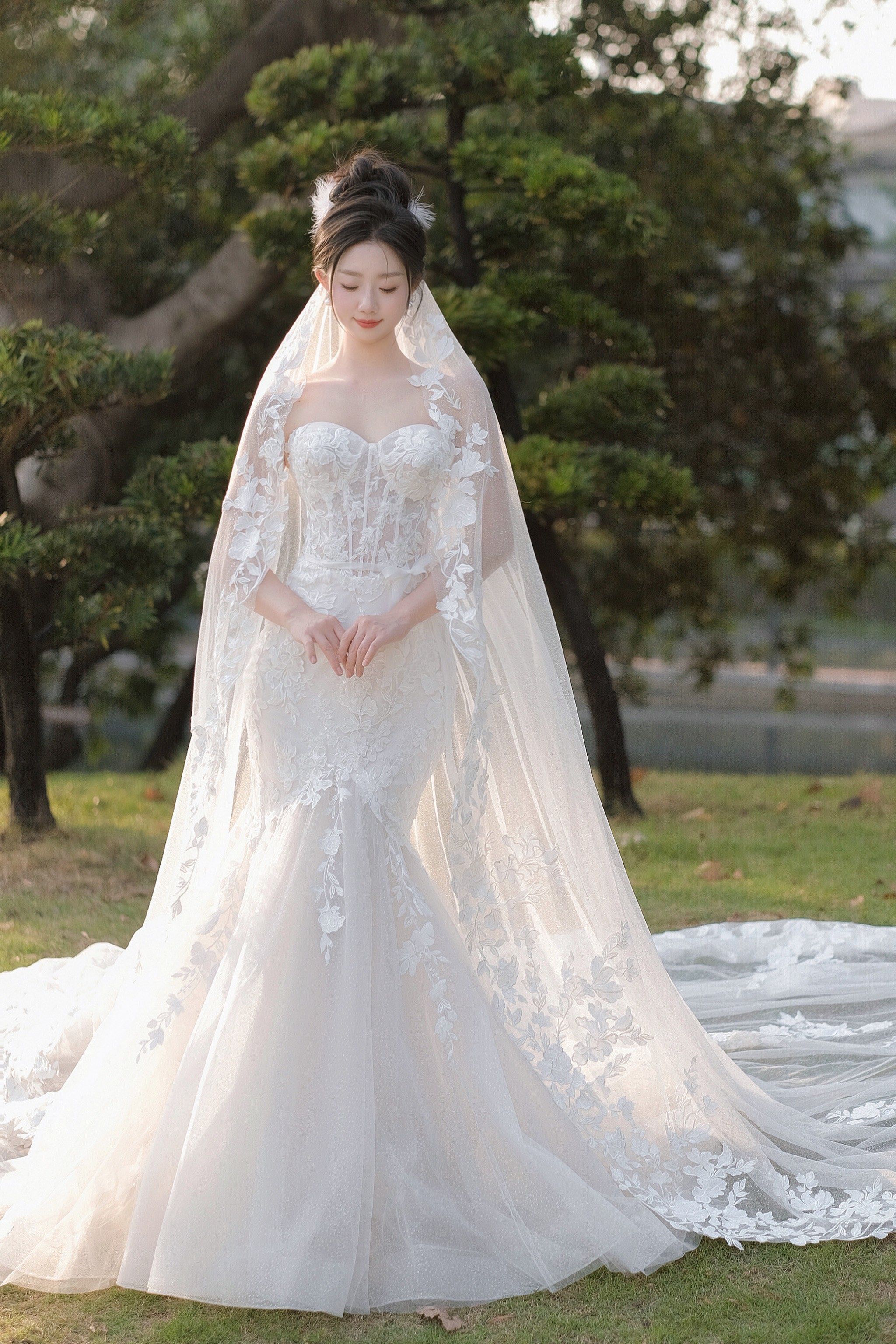 一纱三穿,高段位鱼尾婚纱,绝了‼️