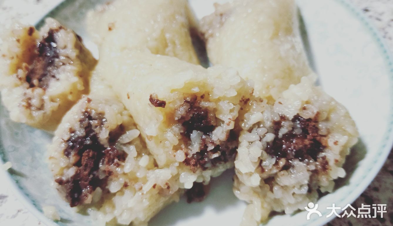 软糯香甜的美味豆沙馅粽子