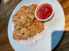 莲藕酿煎虾饼-聚缘堂·海鲜私房菜(松岭路店)