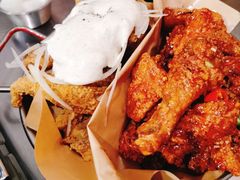 炸鸡一半一半-富乐满韩国正宗炸鸡韩国料理(虹泉路店)
