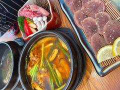 嫩豆腐辣汤-炎蔵牛舌烤肉