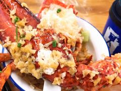 蒜蓉开边蒸龙虾-明记海鲜大排档(巽寮湾店)