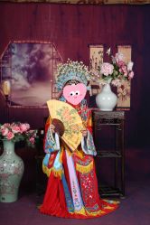 -后宫·古装汉服京剧儿童亲子全家福摄影