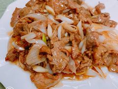 葱爆羊肉-国庆烧麦馆