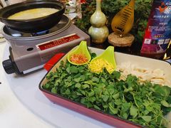 鸡汤金花菜面疙瘩-好福记饭店(红梅公园店)