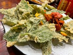 椒盐桑叶-天台徐家小吃