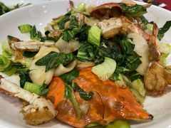 白蟹炒年糕-红灯笼龙凤饭店(宁波老字号店)