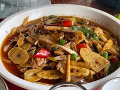 肝腰合炒-柏合黄记豆腐皮饭店